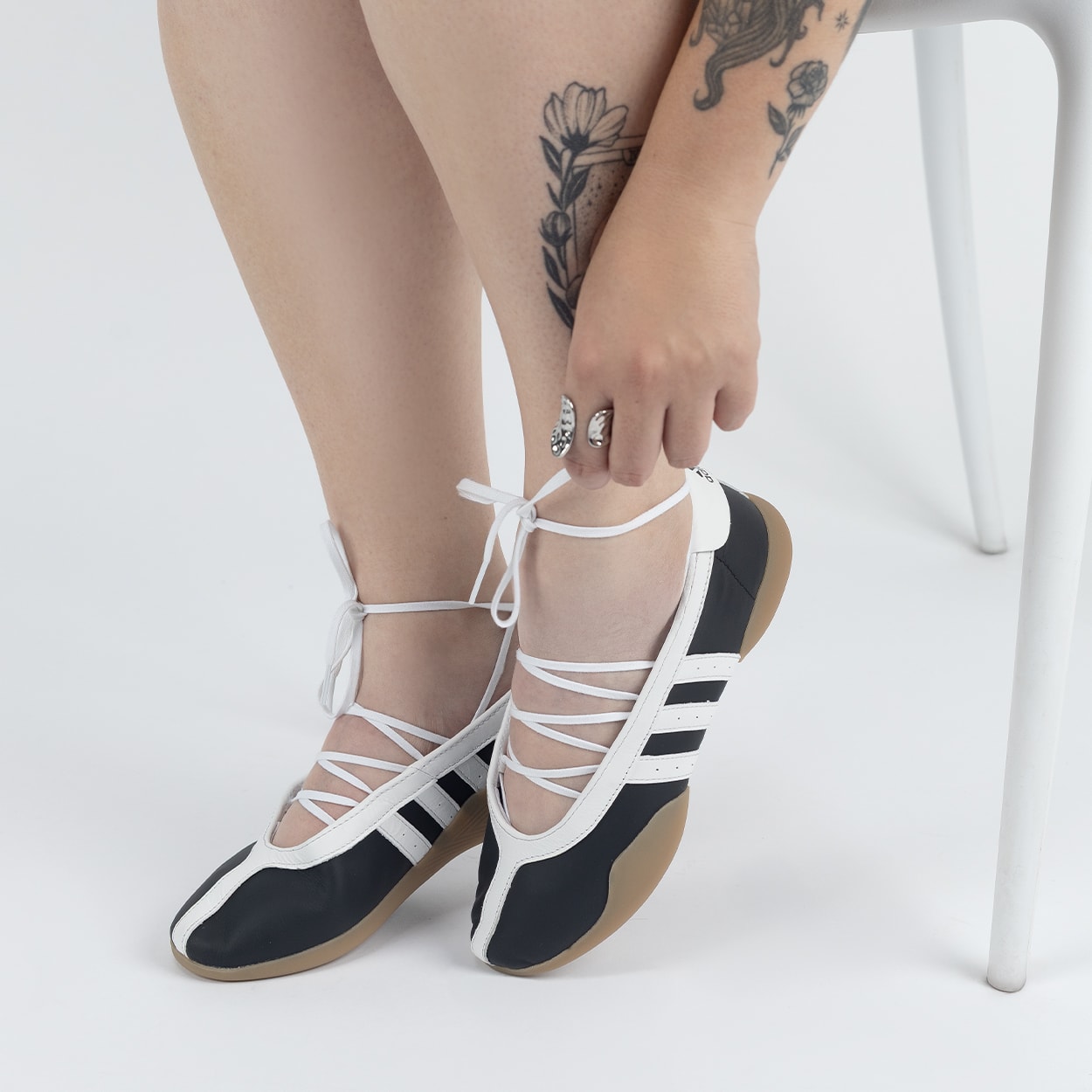 Tênis adidas Taekwondo Mei Ballet W Core Black White Gum JR7031