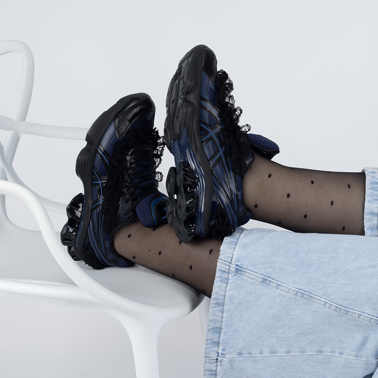 靴 GEL-KINETIC FLUENT SHUSHU TONG Blue Tênis Asics Gel-Kinetic Fluent x SHUSHU/TONG White Dive Blue