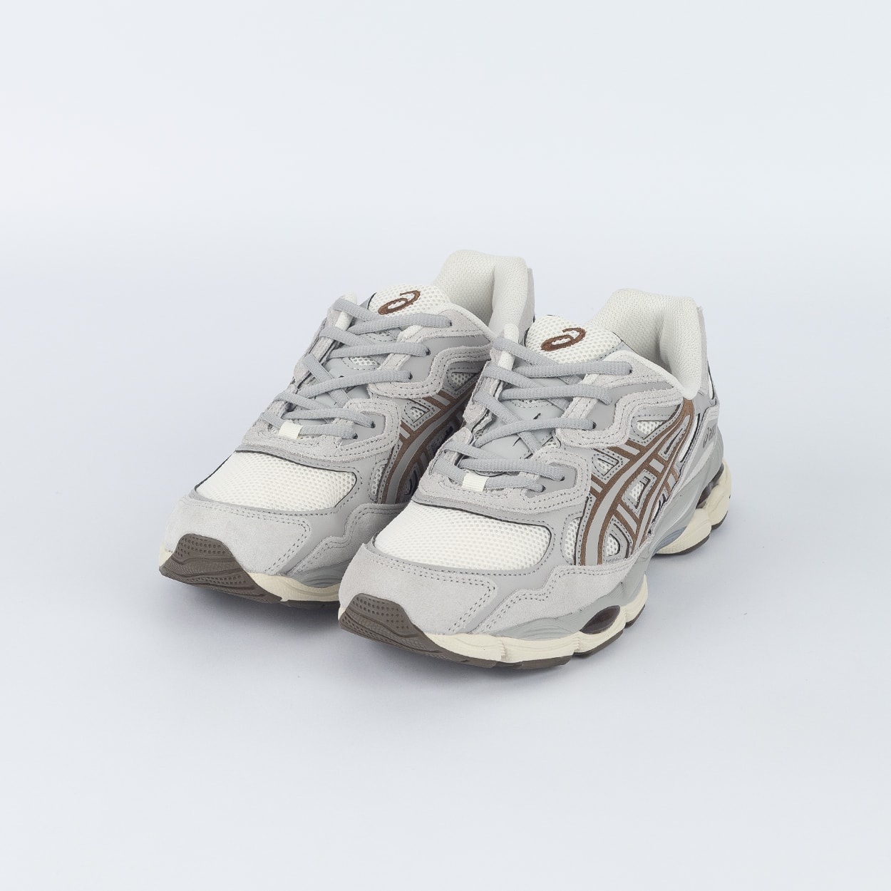 【sakky☆ 】Gel & Cream セット Tênis Asics Gel-NYC Cream Cement Grey 1203A383.114