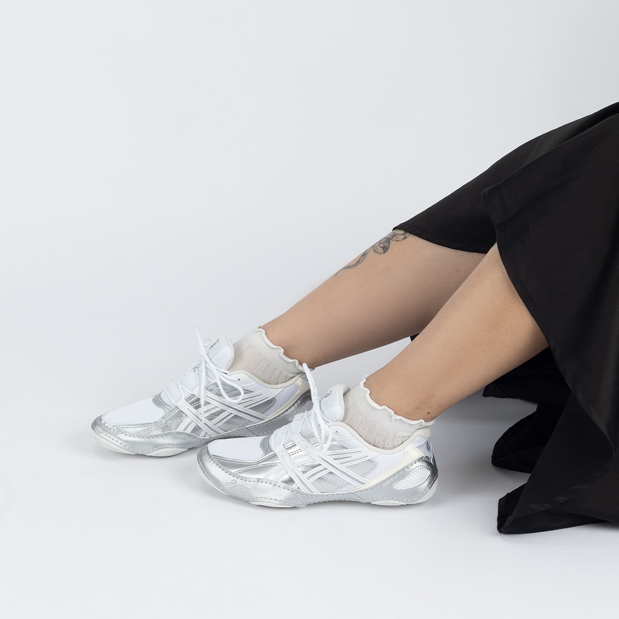 Tênis Asics Hypersync White Pure Silver 1203A879.100