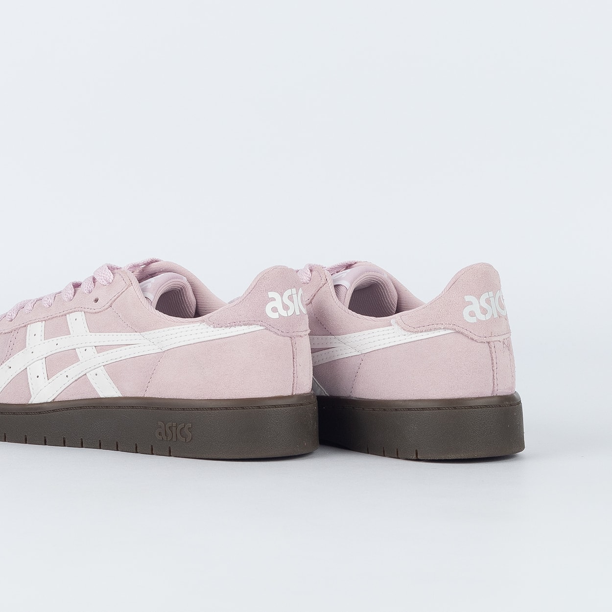 Tênis Asics Japan S Camurça Barely Rose White 1202A490.701
