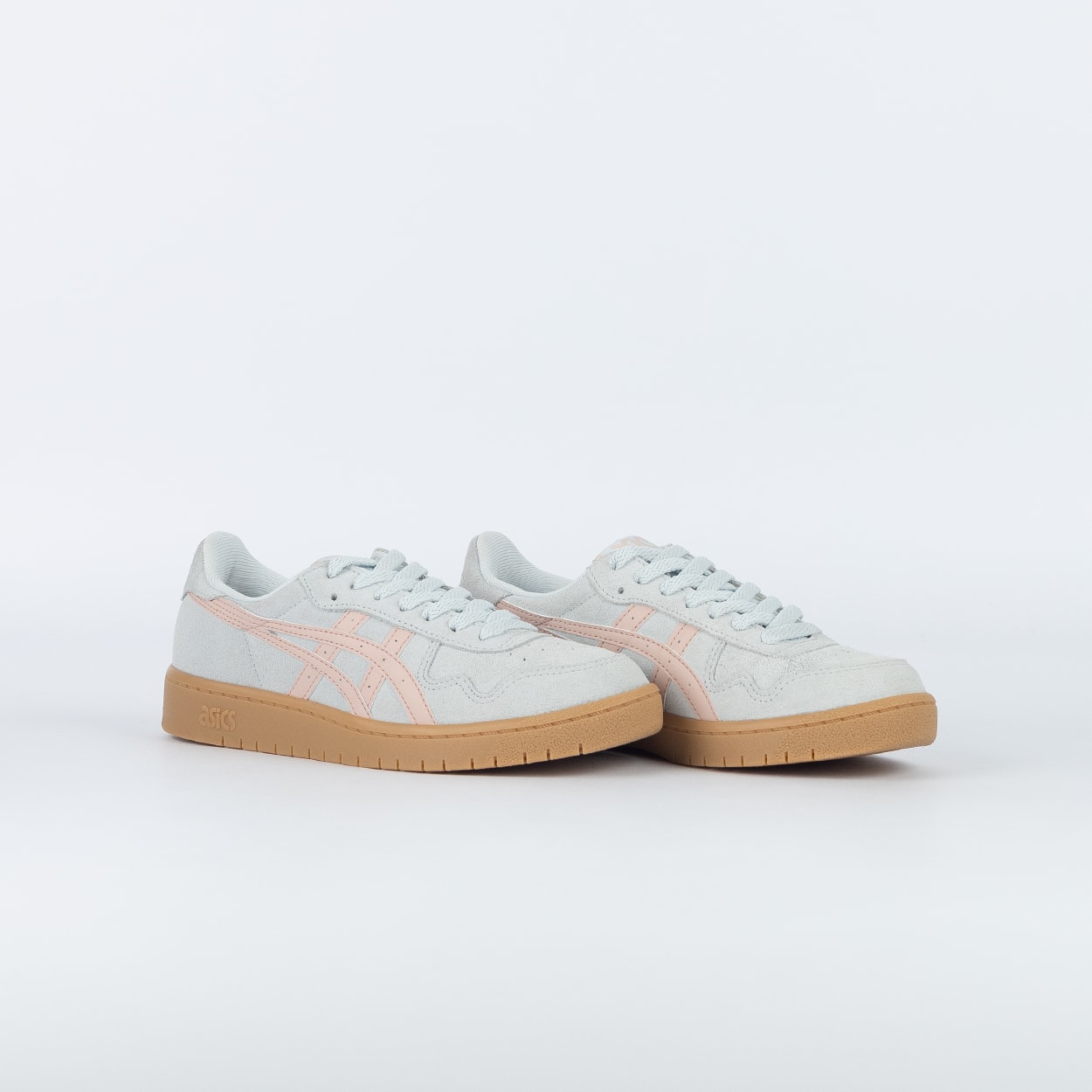 Tênis Asics Japan S Camurça Barely Rose White 1202A490.701