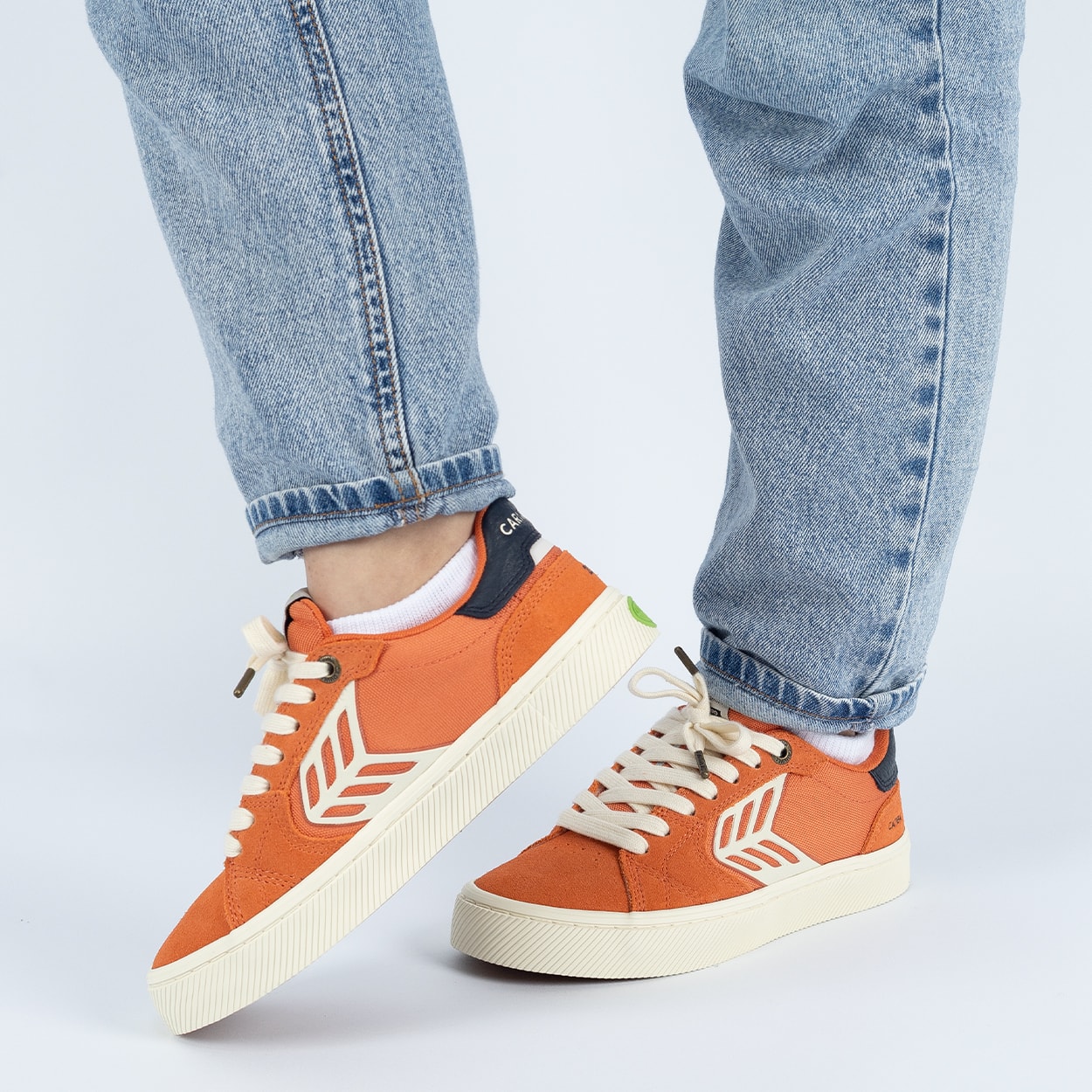 Tênis Cariuma Catiba Pro 2.0 Suede And Cordura Burnt Orange Ivory