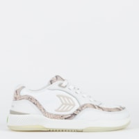 White Snake Skin Print
