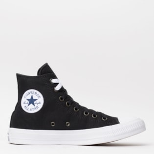 Tênis Converse All Star Chuck Taylor II Hi Black White Navy 153049 Tênis Converse All Star Chuck Taylor II Hi Black White Navy 153049