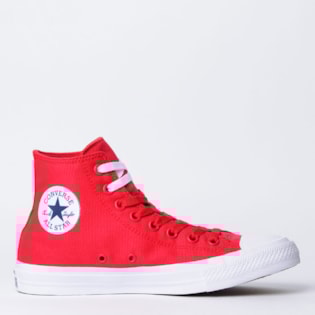 Tênis Converse All Star Chuck Taylor II Hi Red White 155313 Tênis Converse All Star Chuck Taylor II Hi Red White 155313