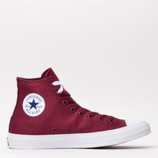 Tênis Converse All Star CT As Chuck Taylor II Hi Deep Bordeaux White 153050 Tênis Converse All Star CT As Chuck Taylor II Hi Deep Bordeaux White 153050