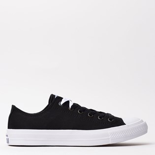 Tênis Converse All Star CT As Chuck Taylor II Ox Black White 553057 Tênis Converse All Star CT As Chuck Taylor II Ox Black White 553057