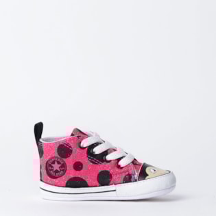 Tênis Converse All Star Joaninha My First All Star Kids Rosa Preto CK06690001 Tênis Converse All Star Joaninha My First All Star Kids Rosa Preto CK06690001
