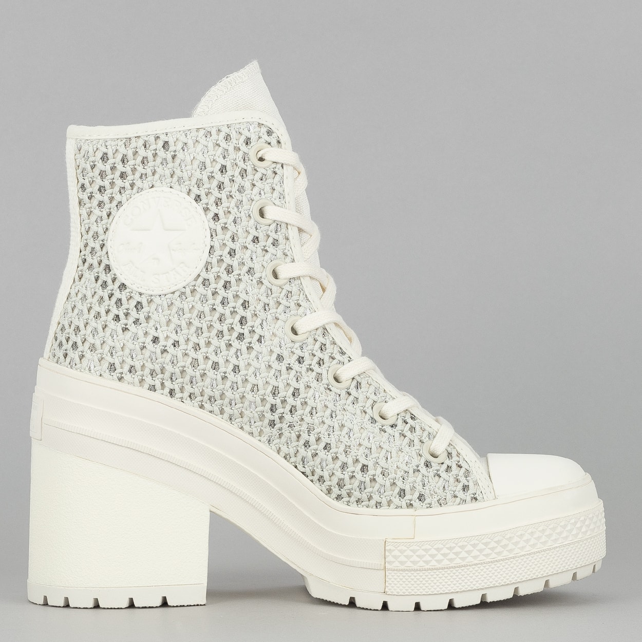 Tênis Converse Chuck 70 De Luxe Heel Hi Festival Remix Egret Tênis Converse Chuck 70 De Luxe Heel Hi Festival Remix Egret
