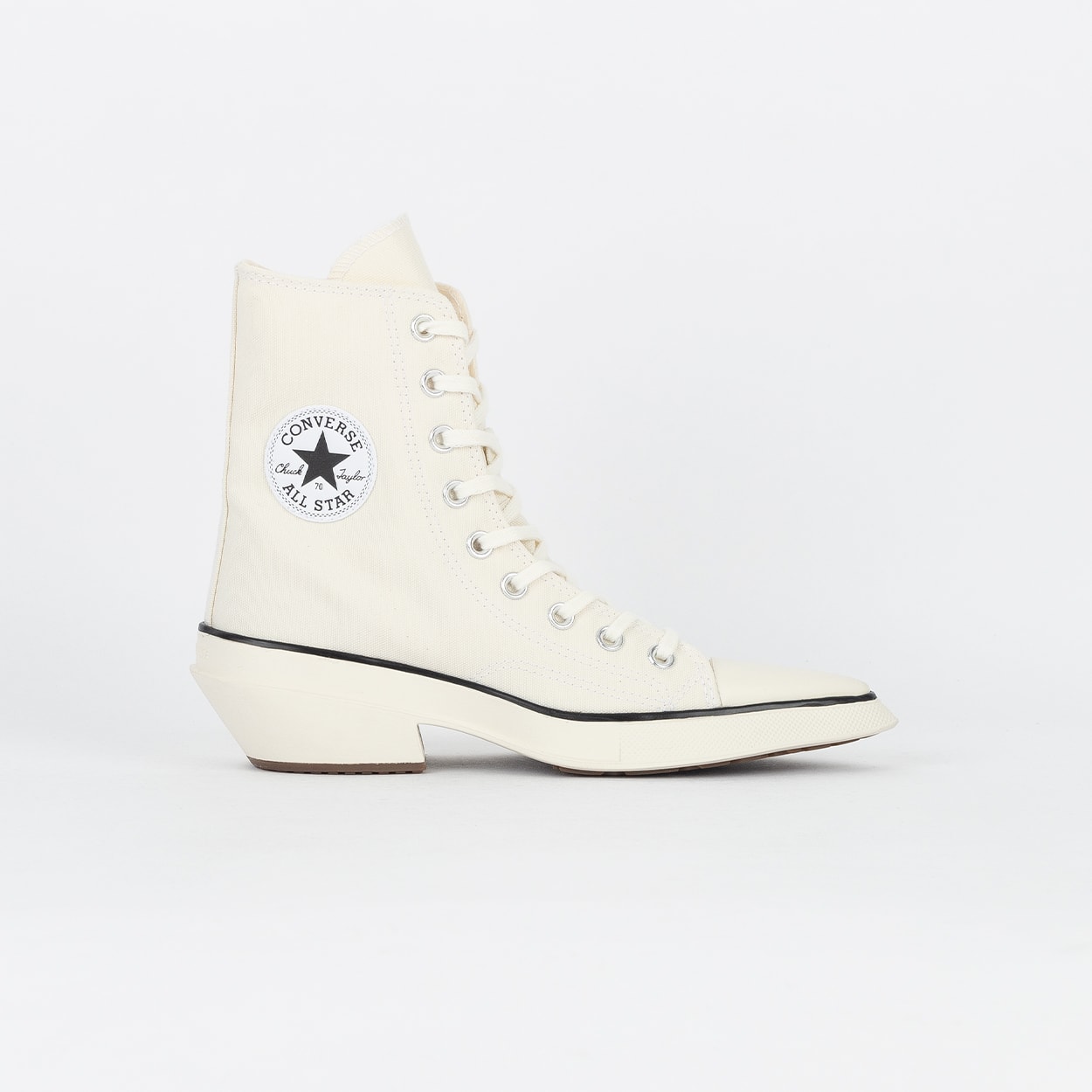 Tênis Converse Chuck 70 De Luxe Pointed Hi Egret Black A13017C