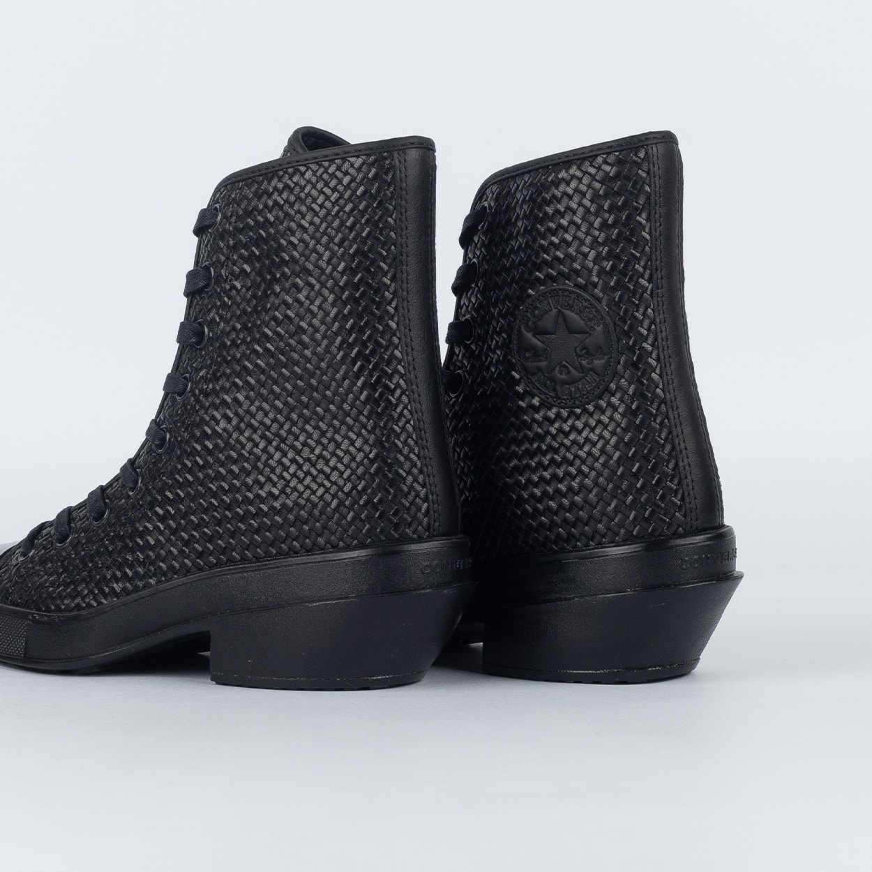 Tênis Converse Chuck 70 De Luxe Pointed Hi Woven Leather Black