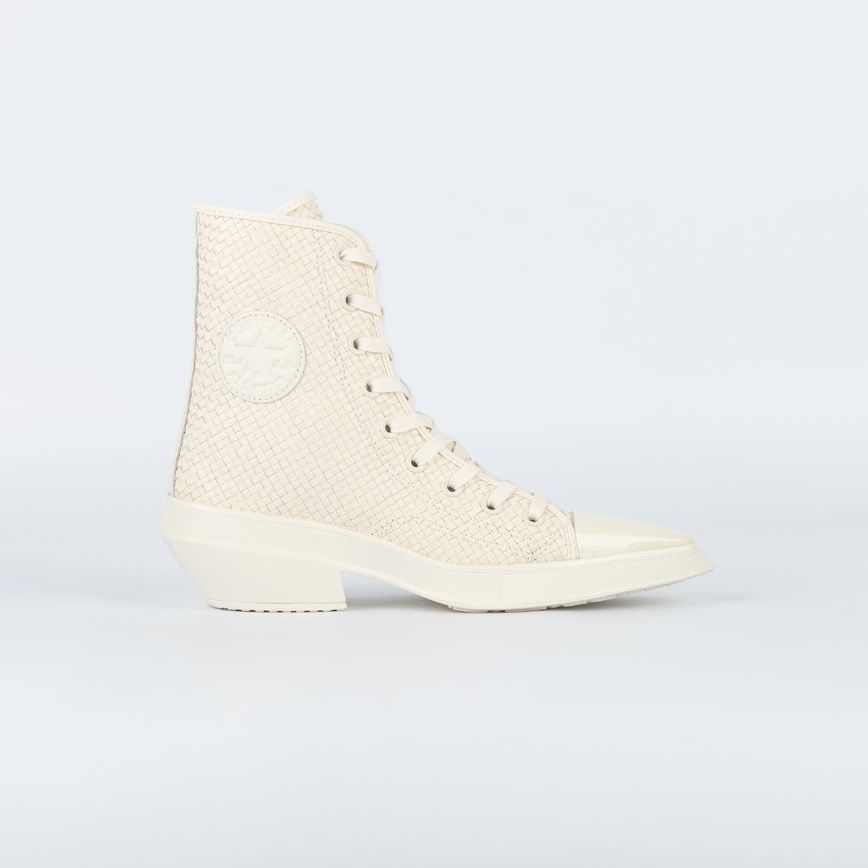Tênis Converse Chuck 70 De Luxe Pointed Hi Woven Leather Egret