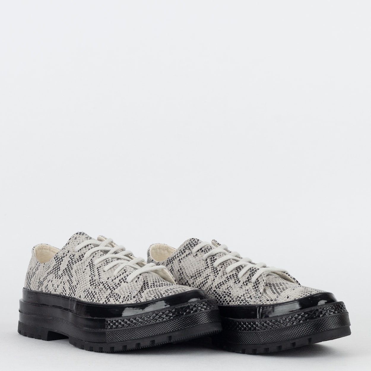 CV03 ④ Tênis Converse Chuck 70 Formal Suede Snake Print Ox Wild Life