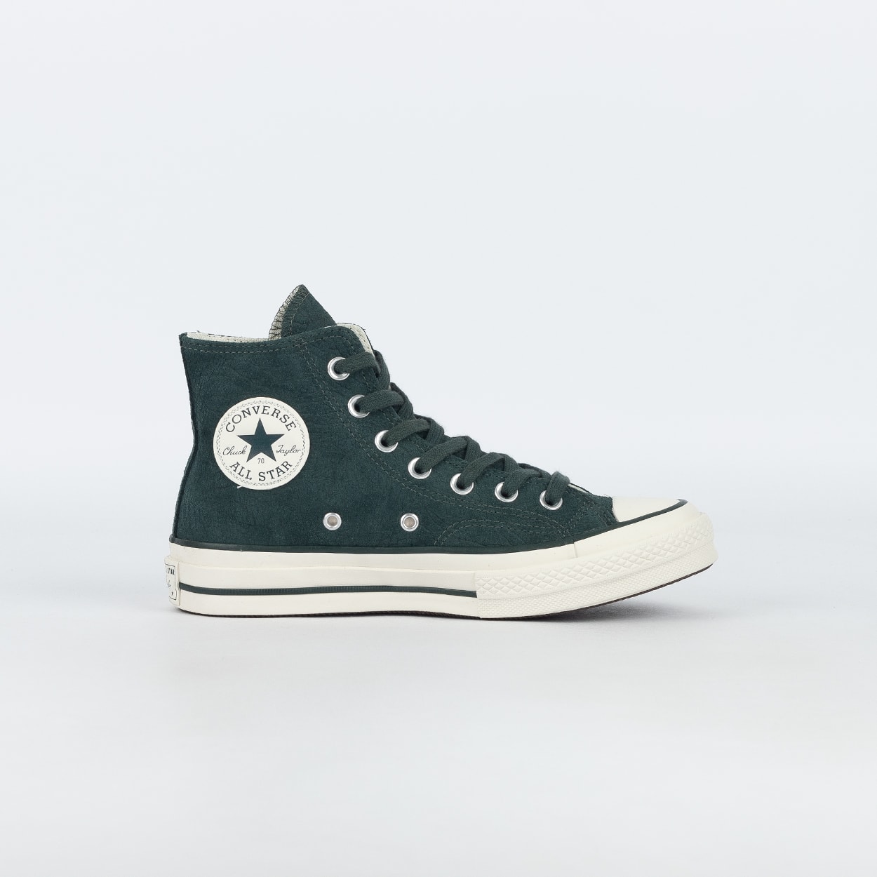 Tênis Converse Chuck 70 Hi Crafted Suede Pinheiro Verde Amendoa
