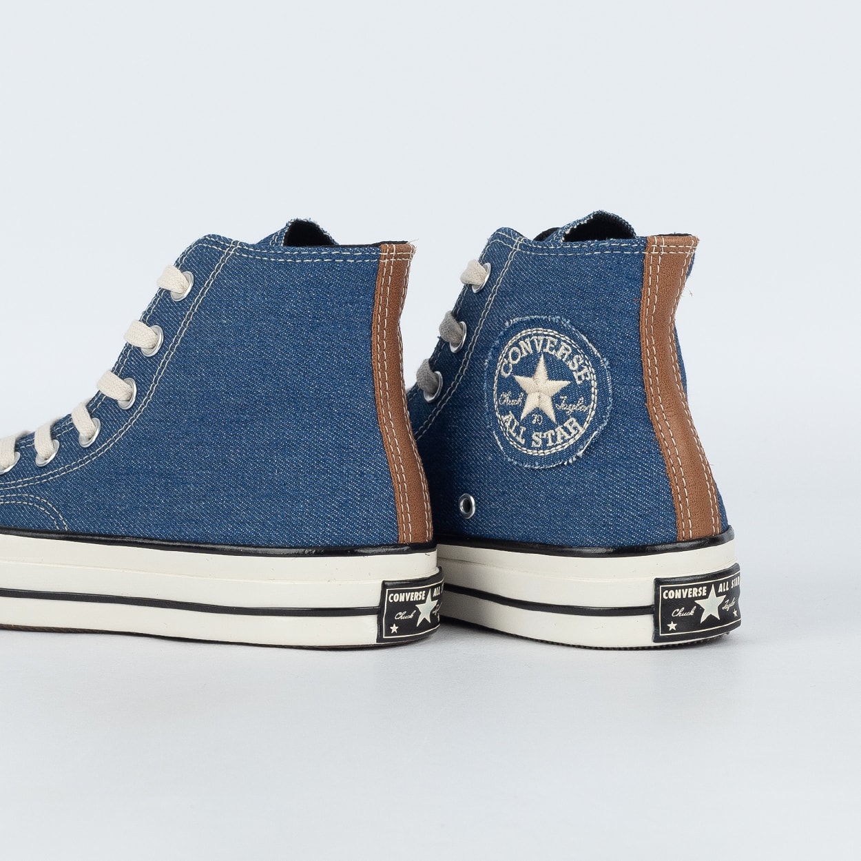 Tênis Converse Chuck 70 Hi Denim Mood Azul Tempestade Amendoa