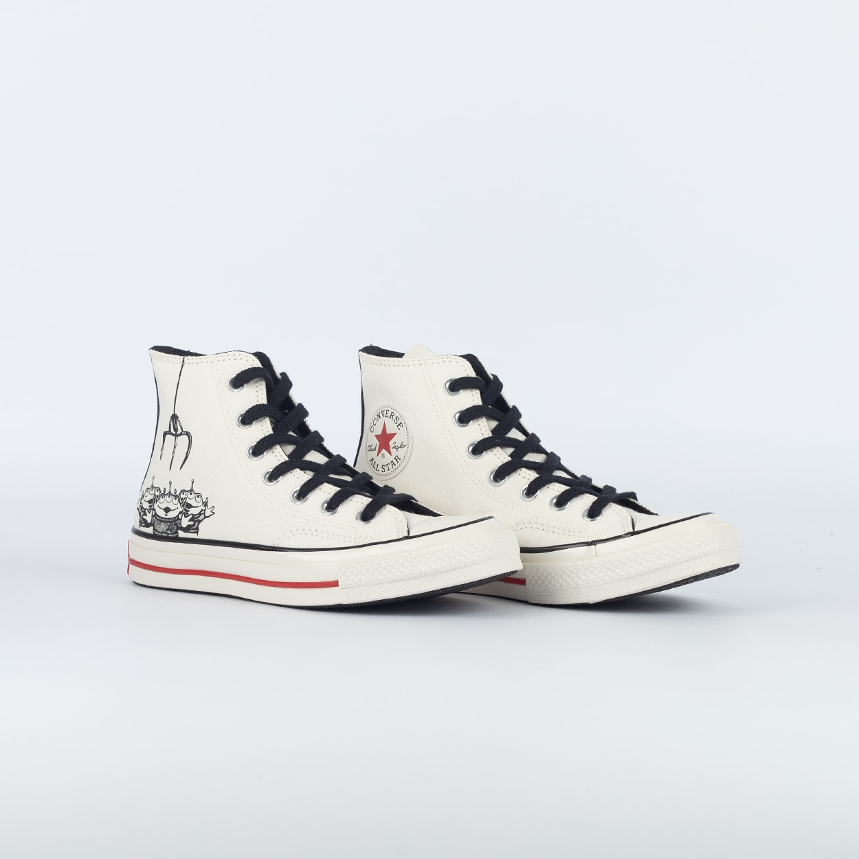 Tênis Converse Chuck 70 Hi Disney Pizza Planet Amendoa Preto