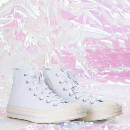 Tênis Converse Chuck 70 Hi Easter Pack Branco Azul CT17340002 Tênis Converse Chuck 70 Hi Easter Pack Branco Azul CT17340002