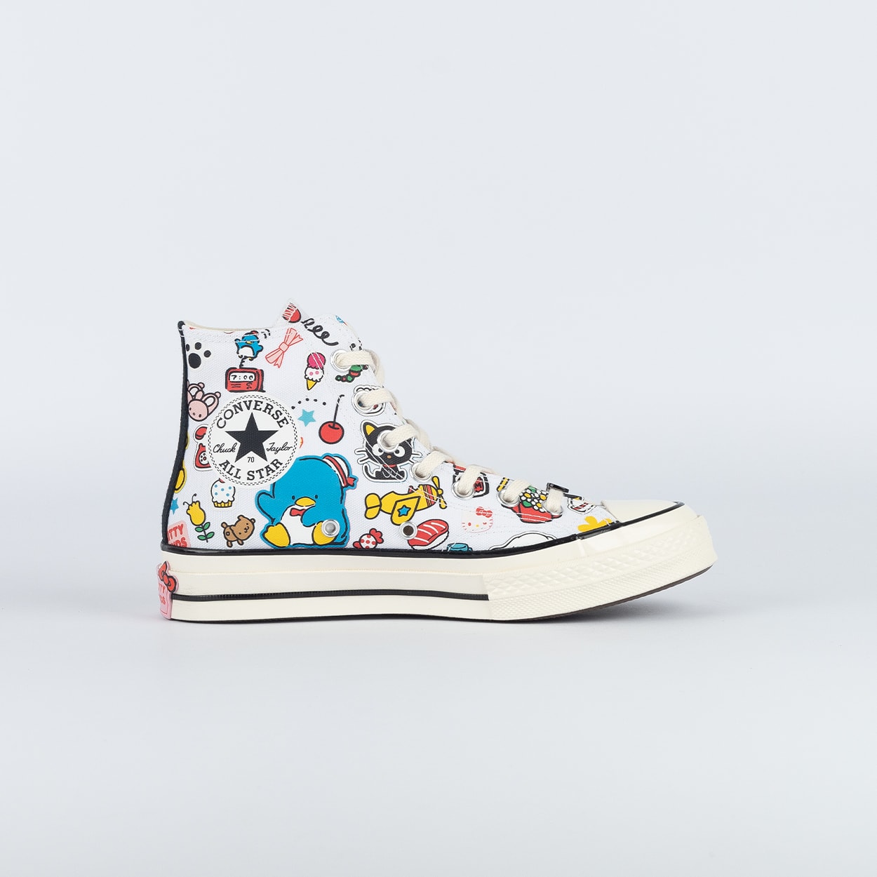 Tênis Converse Chuck 70 Hi Hello Kitty White Pink Green A17696C