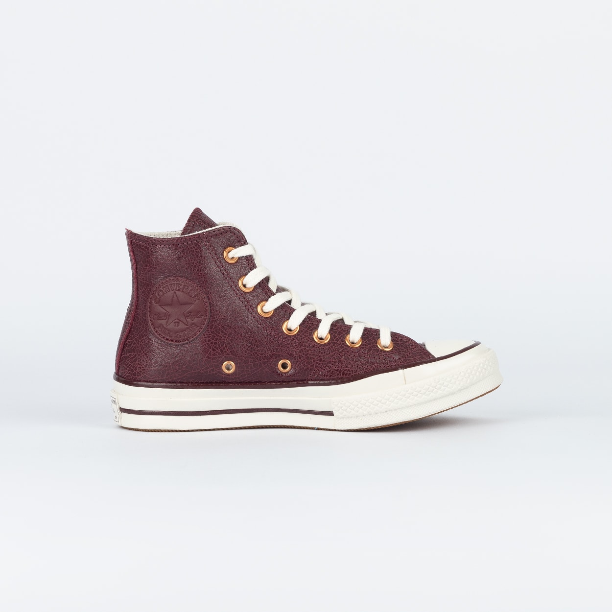 Tênis Converse Chuck 70 Hi Premium Leather Cereja Vermelha Amendoa