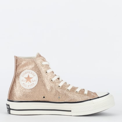 Tênis Converse Chuck 70 Hi Prism Glitter Ouro Escuro CT26130001