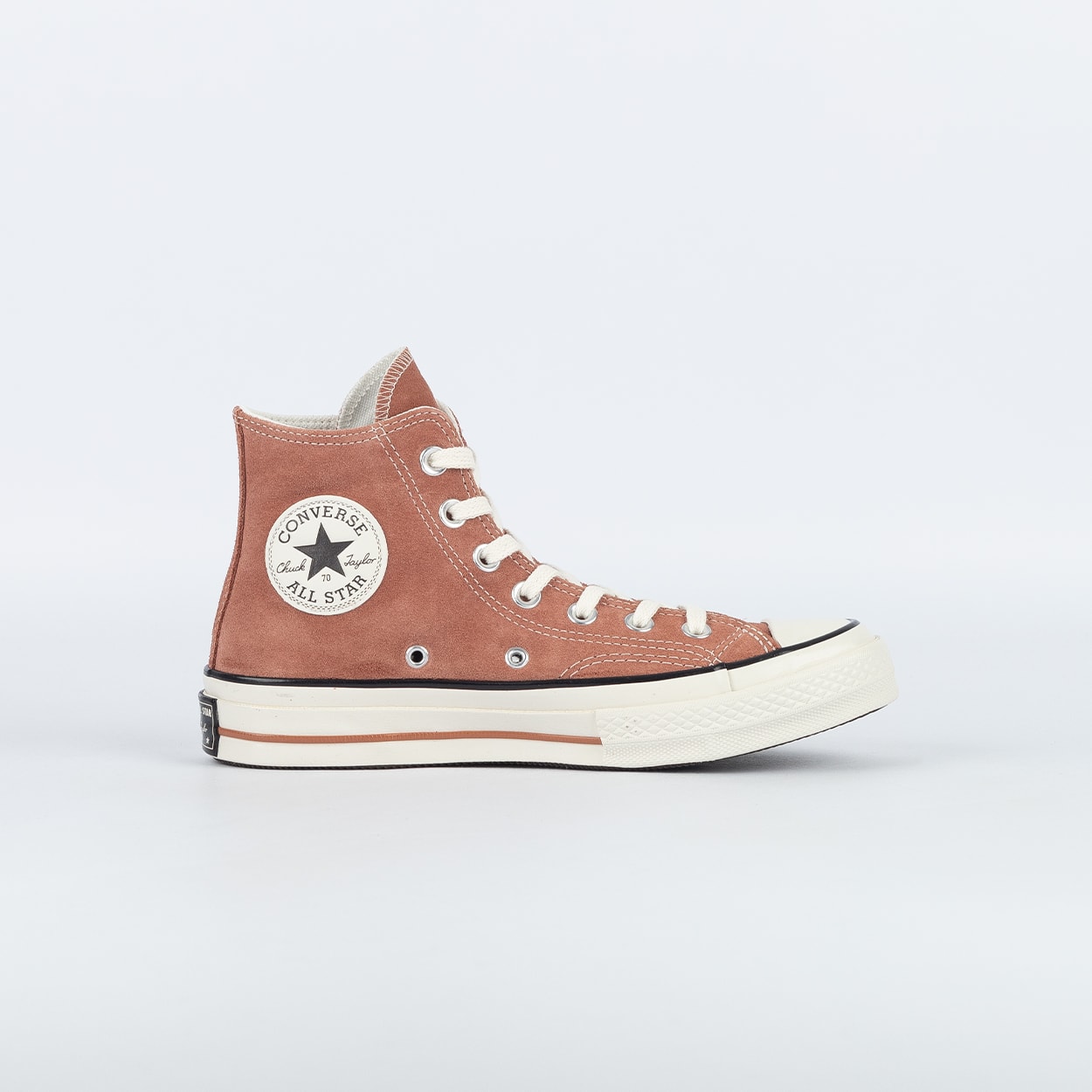 Tênis Converse Chuck 70 Hi Seasonal Suede Rosa Telha Preto Amendoa