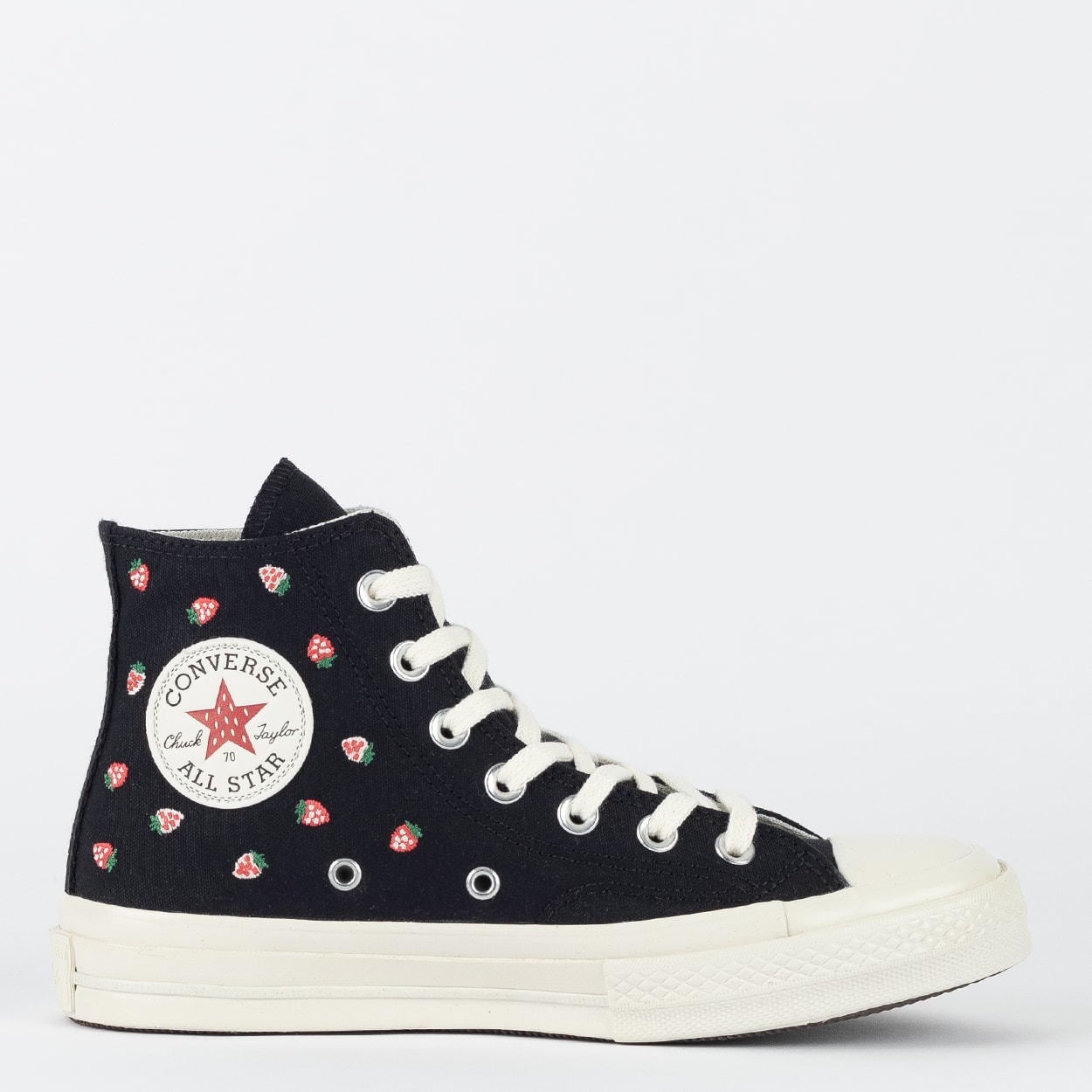 Tênis Converse Chuck 70 Hi Strawberry Soles Preto Amendoa CT31010001