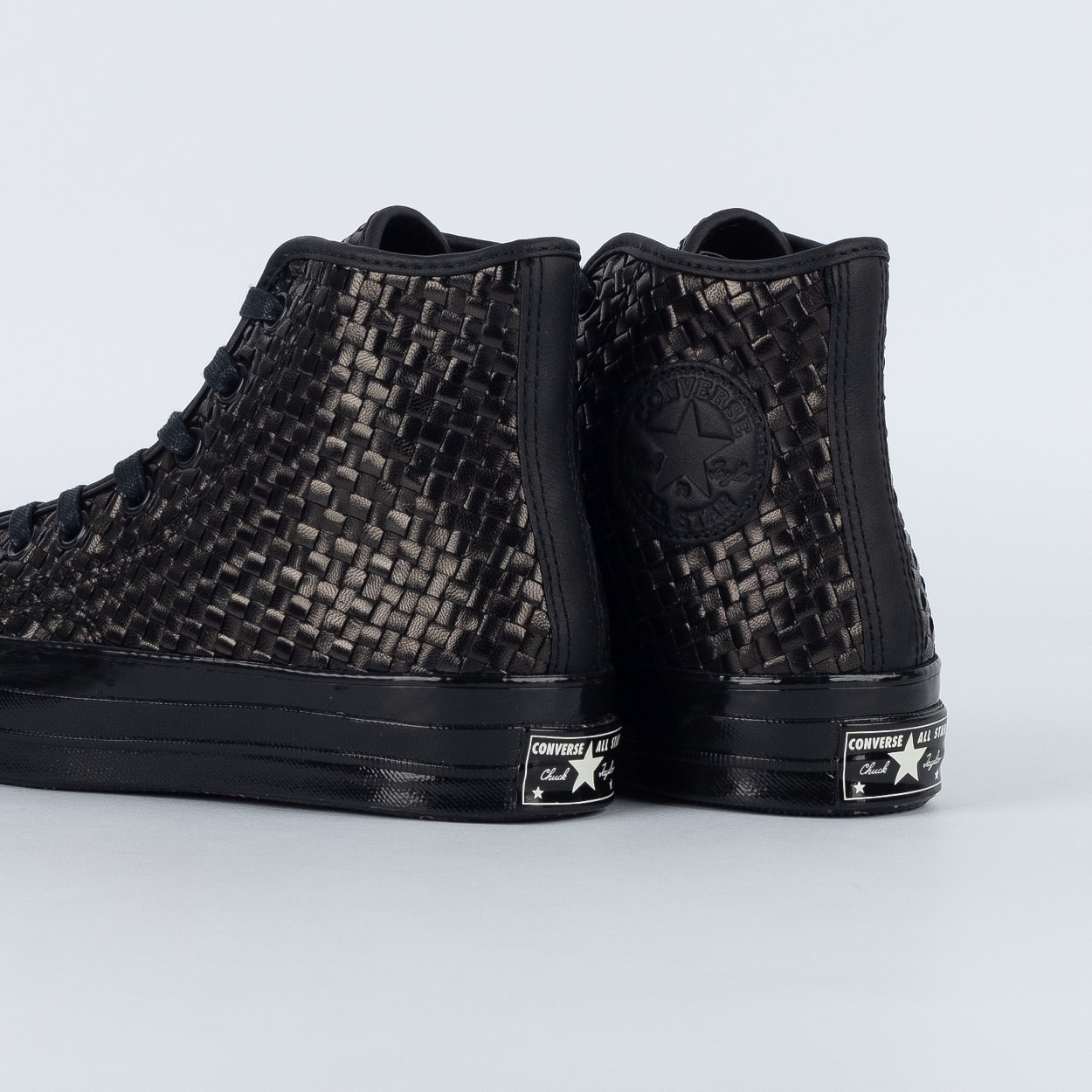 Tênis Converse Chuck 70 Hi Woven Leather Black Black A14450C