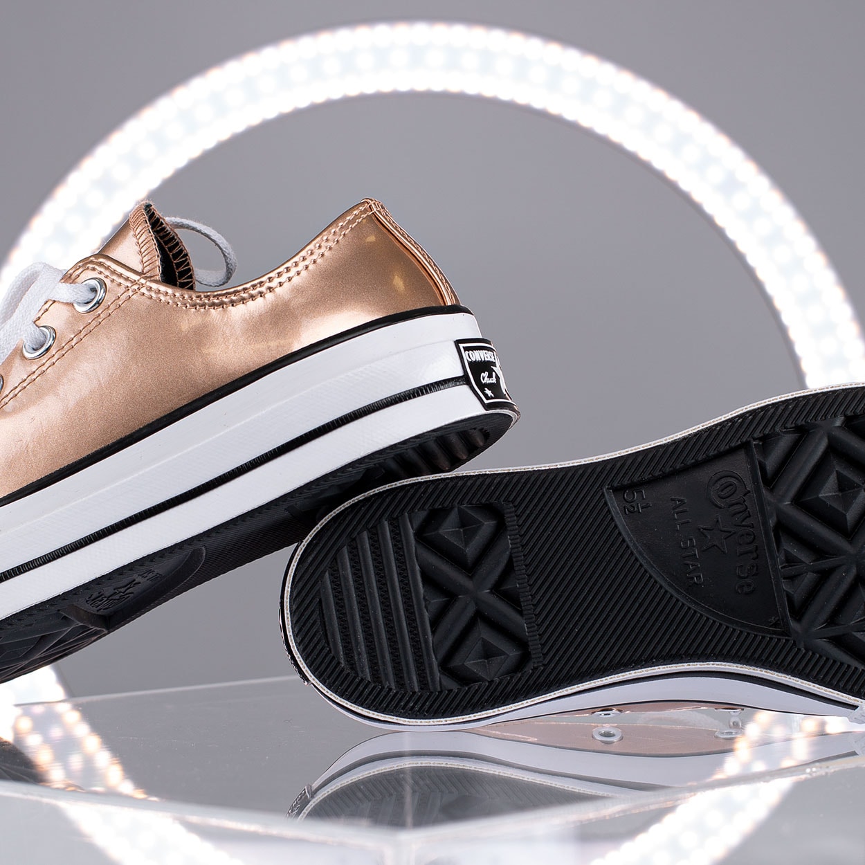 tenis vans rose gold