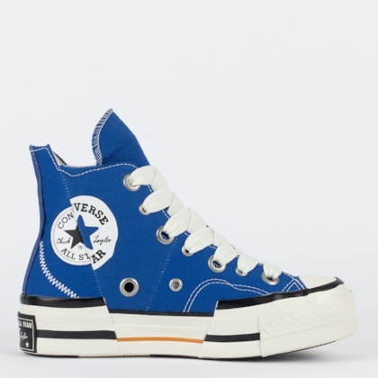 Tênis Converse Chuck 70 Plus Hi Sketch Azul Royal Amendoa CT27980001