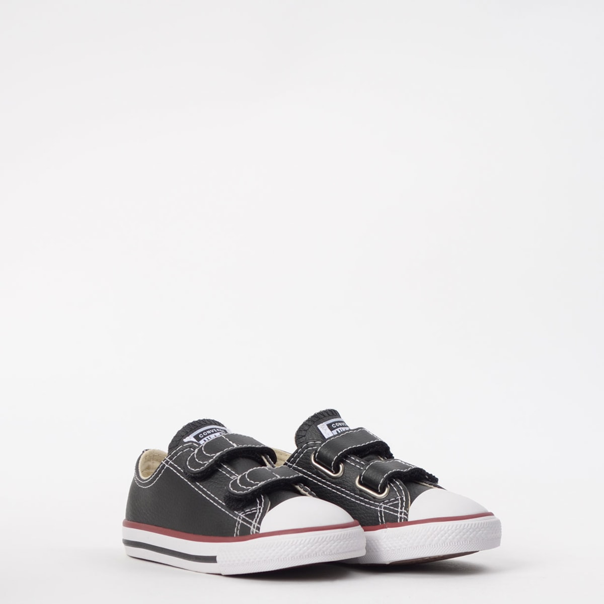 Tênis Converse All Star Infantil Chuck Taylor Ox Preto/Vermelho/Preto 23