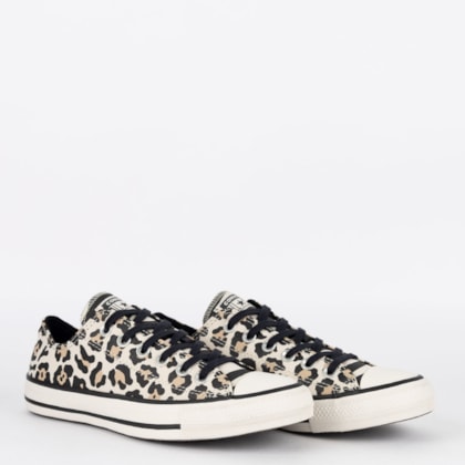 Tênis Converse Chuck Taylor All Star Animal Print Ox Bege Amendoa CT13080001