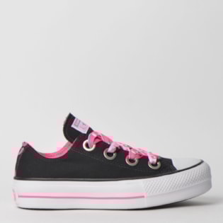 Tênis Converse Chuck Taylor All Star Big Eyelet Platform Lift Ox Preto CT11900001 Tênis Converse Chuck Taylor All Star Big Eyelet Platform Lift Ox Preto CT11900001
