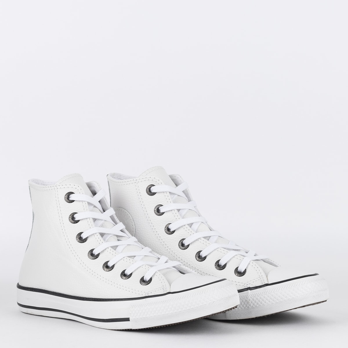 Couro Converse Tenis Branco De Couro All Star Tênis Converse Chuck