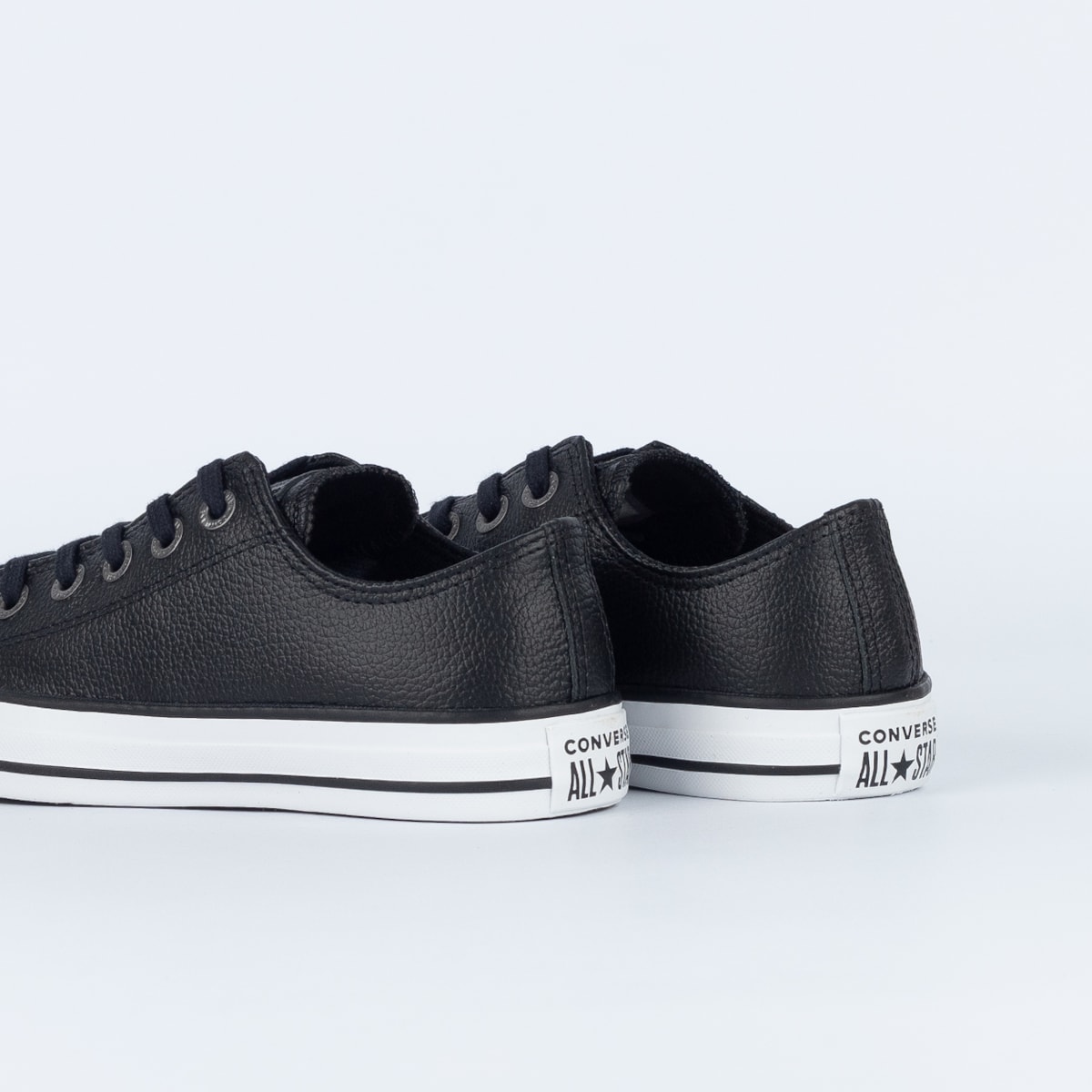 Couro Tenis All Star Branco Com Preto All Star Couro Branco