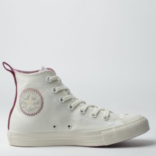 Tênis Converse Chuck Taylor All Star Hi Amendoa Bordo CT12580002 Tênis Converse Chuck Taylor All Star Hi Amendoa Bordo CT12580002