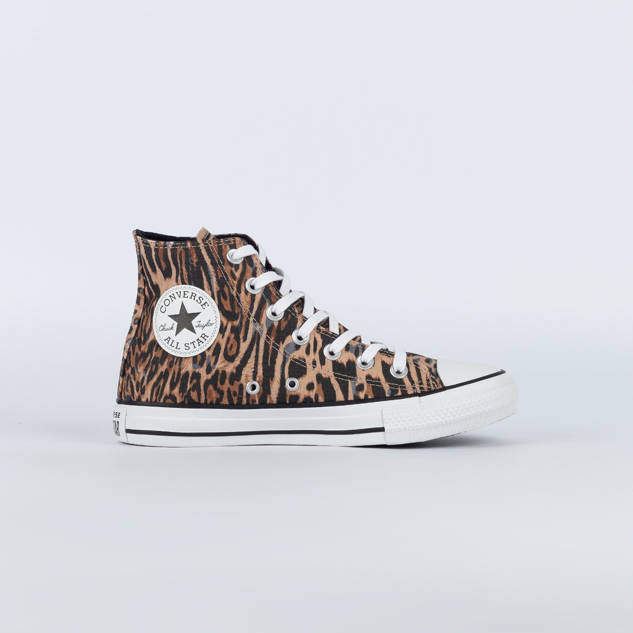 Tênis Converse Chuck Taylor All Star Hi Animal Preto Laranja Velho