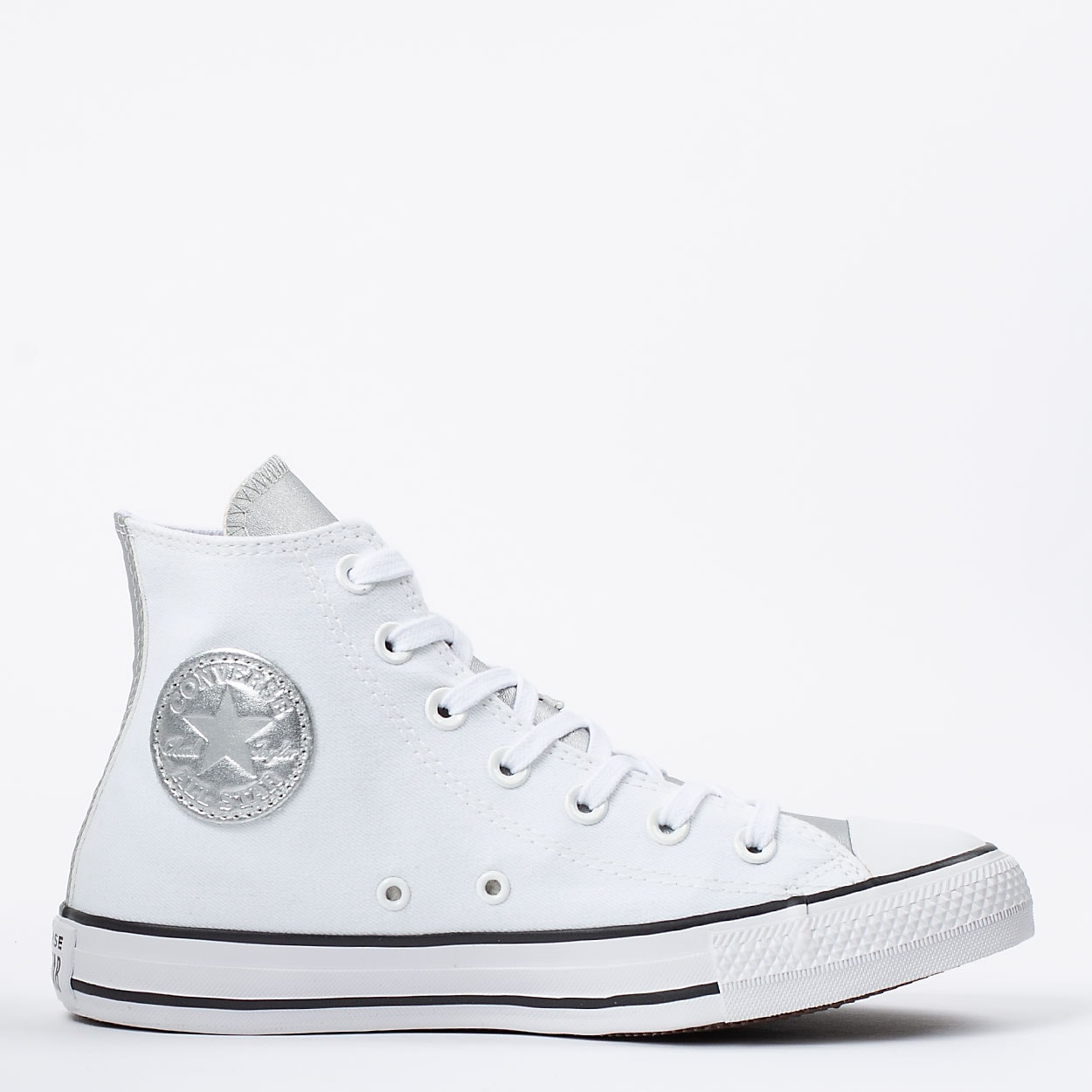 Tênis Converse Chuck Taylor All Star Hi Anodized Metals Branco Prata Puro  CT16170002 Branco Prata na Loja Virus 41