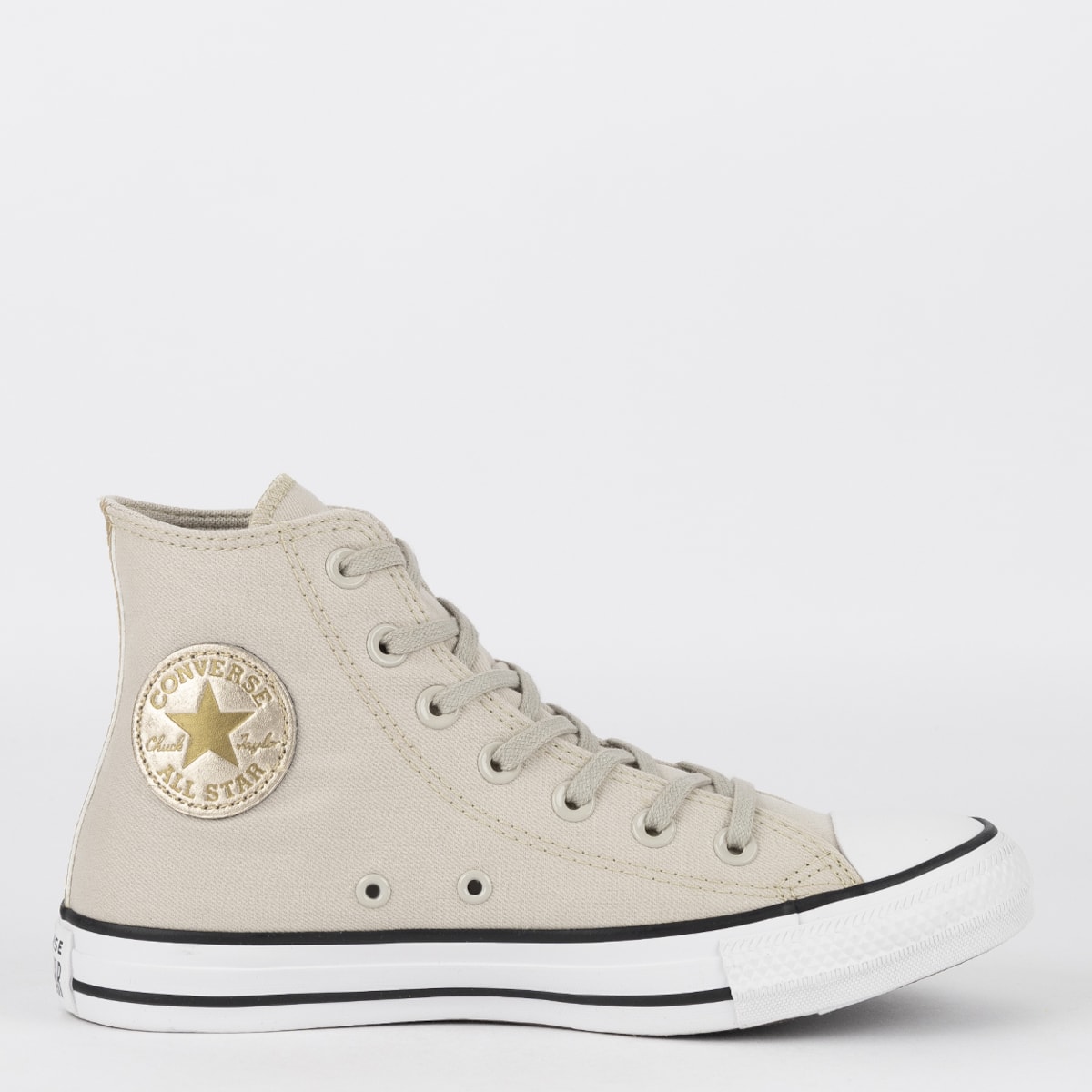 All Star Couro Bege Converse Chuck Taylor Tenis All Star De Couro