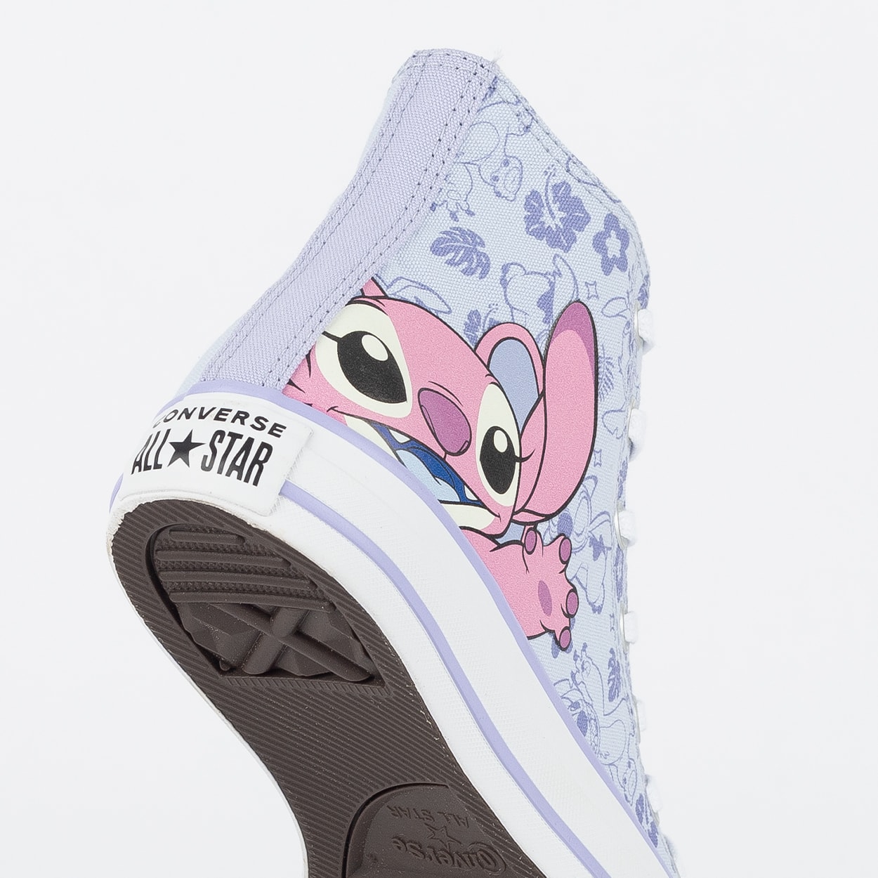 【ちことち】 Tênis Converse Chuck Taylor All Star Hi Disney Stitch Azul Amendoa