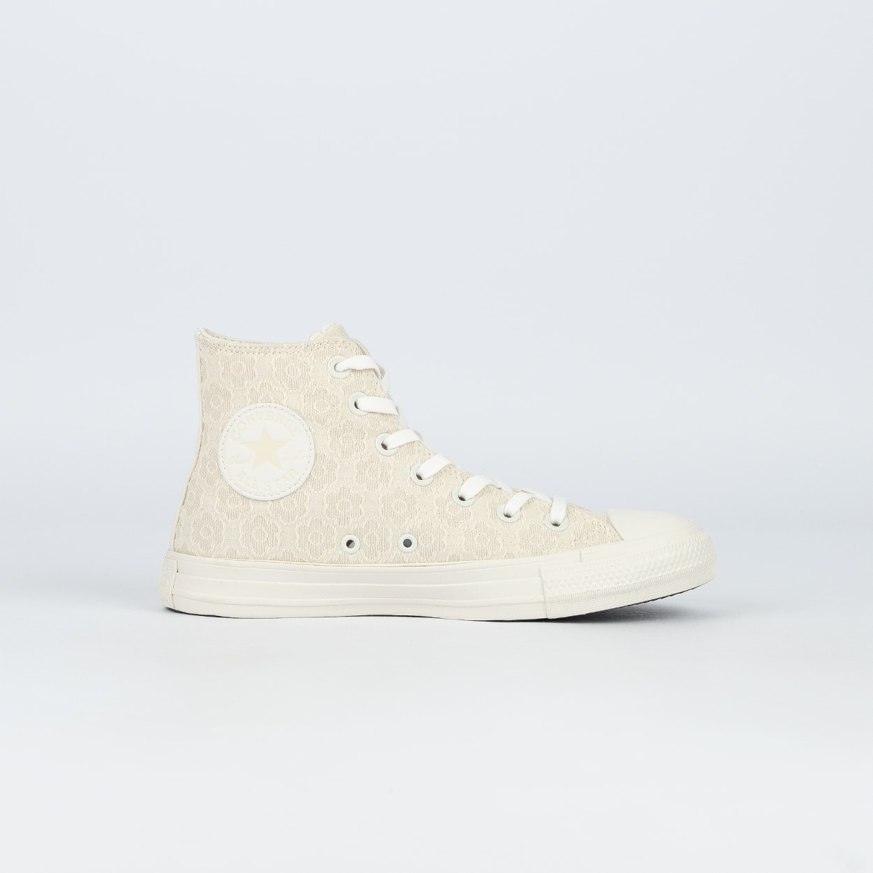 Tênis Converse Run Star Trainer Ox Floral Crochet Egret A17035C