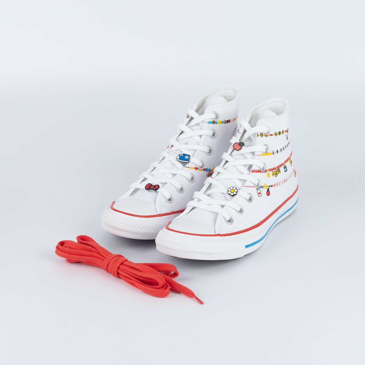 Tênis Converse Chuck Taylor All Star Hi Hello Kitty White Red