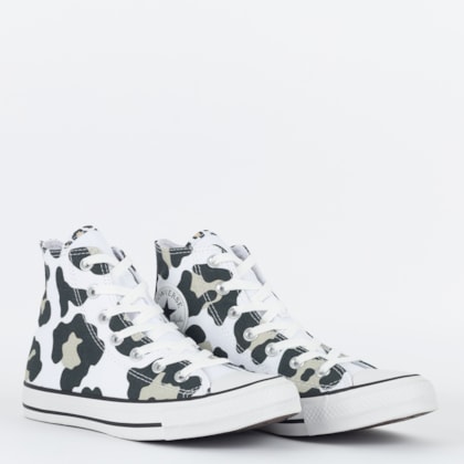 Tênis Converse Chuck Taylor All Star Hi Leopard Love Branco Branco CT25950001