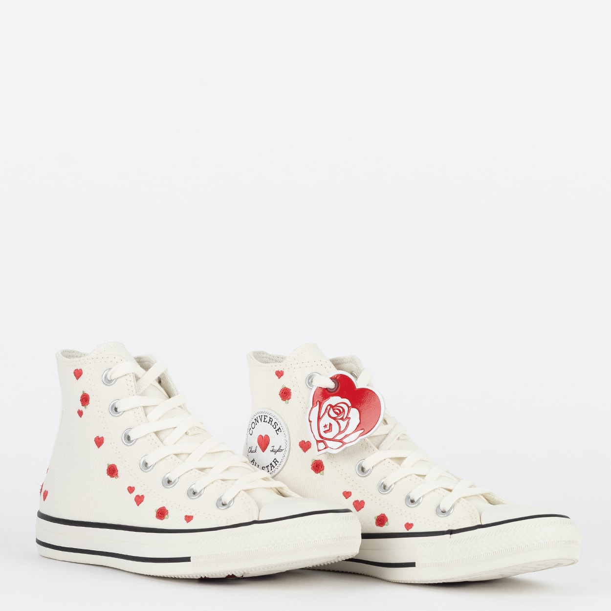 Tênis Converse Chuck Taylor All Star Hi Love Me Amendoa Vermelho