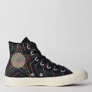 Tênis Converse Chuck Taylor All Star Hi Preto Amendoa CT12520001 Tênis Converse Chuck Taylor All Star Hi Preto Amendoa CT12520001