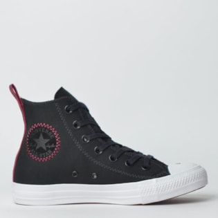 Tênis Converse Chuck Taylor All Star Hi Preto Bordo CT12580002 Tênis Converse Chuck Taylor All Star Hi Preto Bordo CT12580002