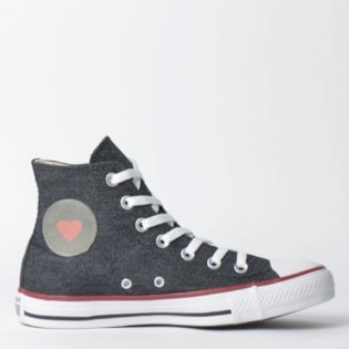 Tênis Converse Chuck Taylor All Star Hi Preto Branco CT09880002 Tênis Converse Chuck Taylor All Star Hi Preto Branco CT09880002