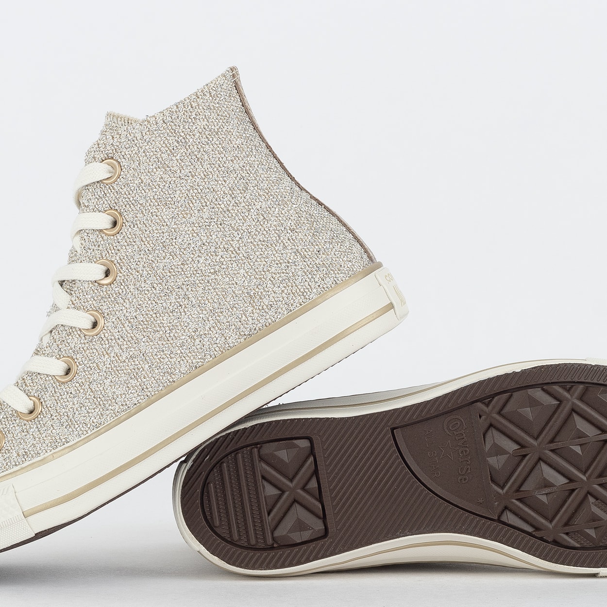 Tênis Converse Chuck Taylor All Star Hi Pretty Patina Ouro Claro