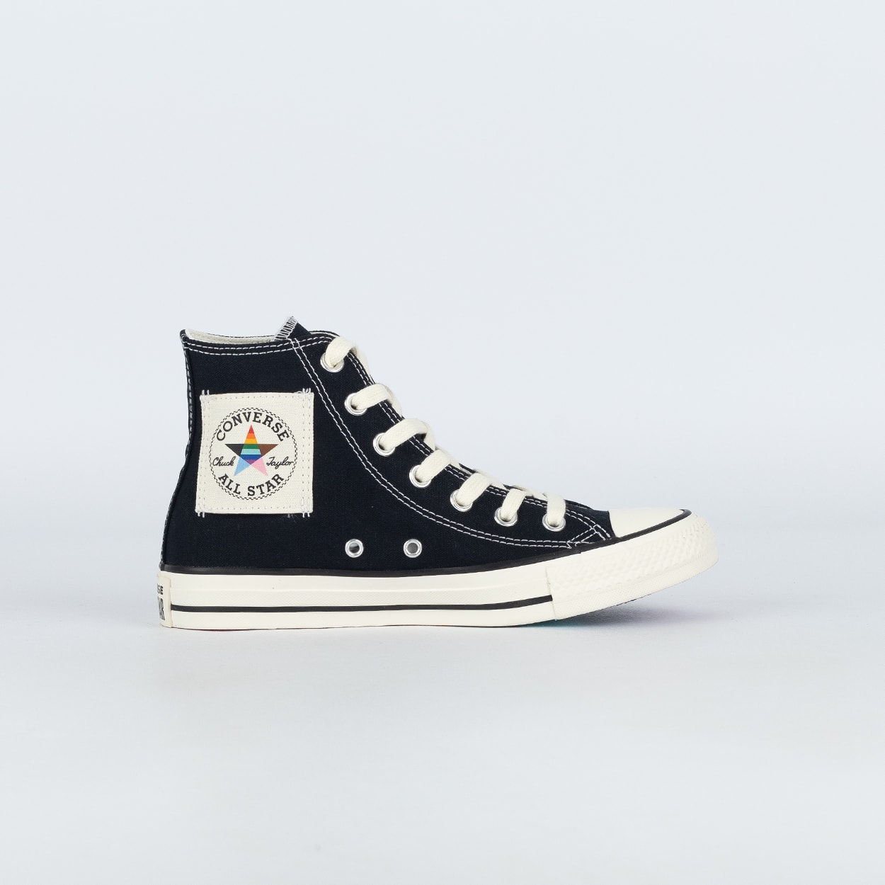 CONVERSE familiar ALL STAR ハイカット 18cm Tênis Converse Chuck Taylor All Star Hi Pride Black Egret A22006C