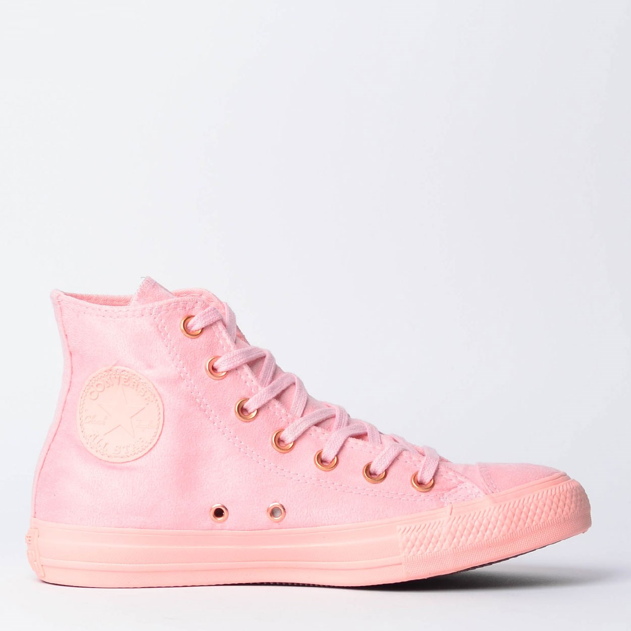 all star couro rosa